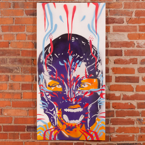 500x500 Rey Mysterio Champions Collection Painting By Rob Schamberger - Rey Mysterio Painting