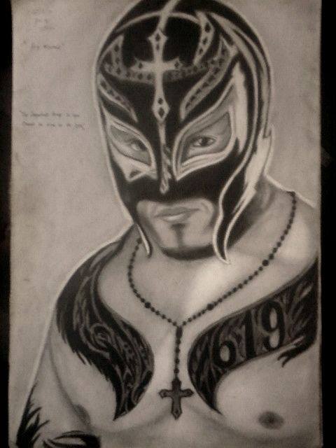 480x640 2013 Drawing - Rey Mysterio Painting