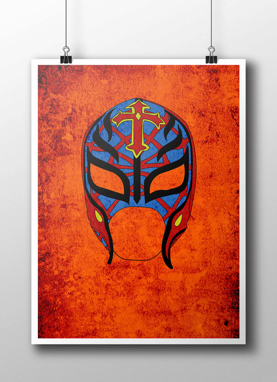 570x784 Rey Mysterio Minimalist Poster - Rey Mysterio Painting