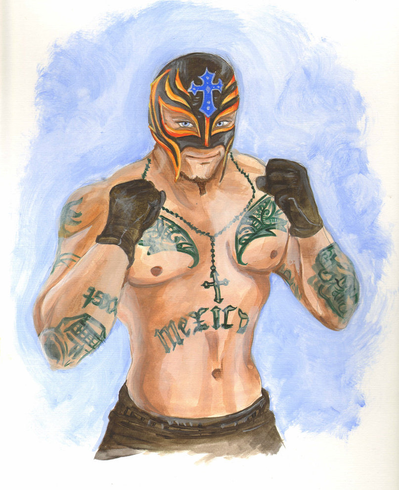807x990 Rey Mysterio By Soul Grafitti - Rey Mysterio Painting