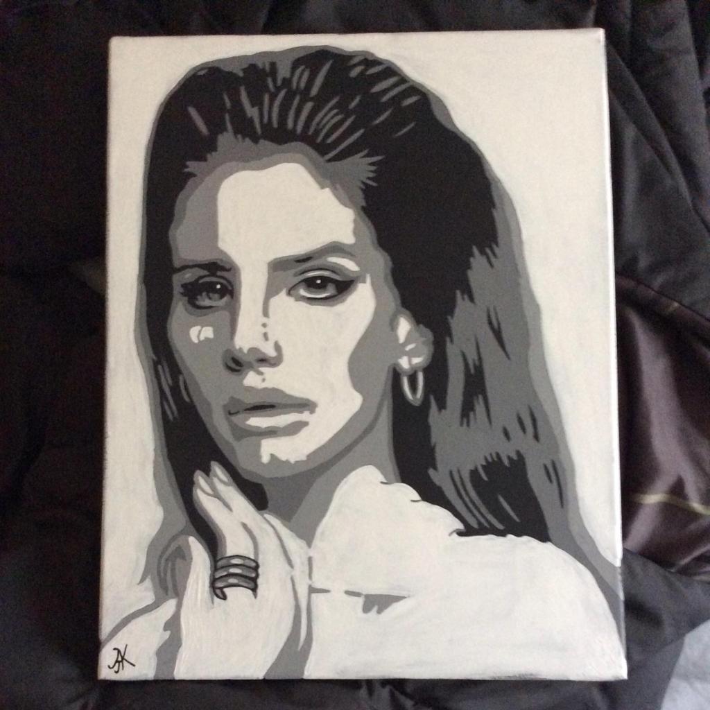 1024x1024 18' X 20' Lana Del Rey Painting - Rey Painting