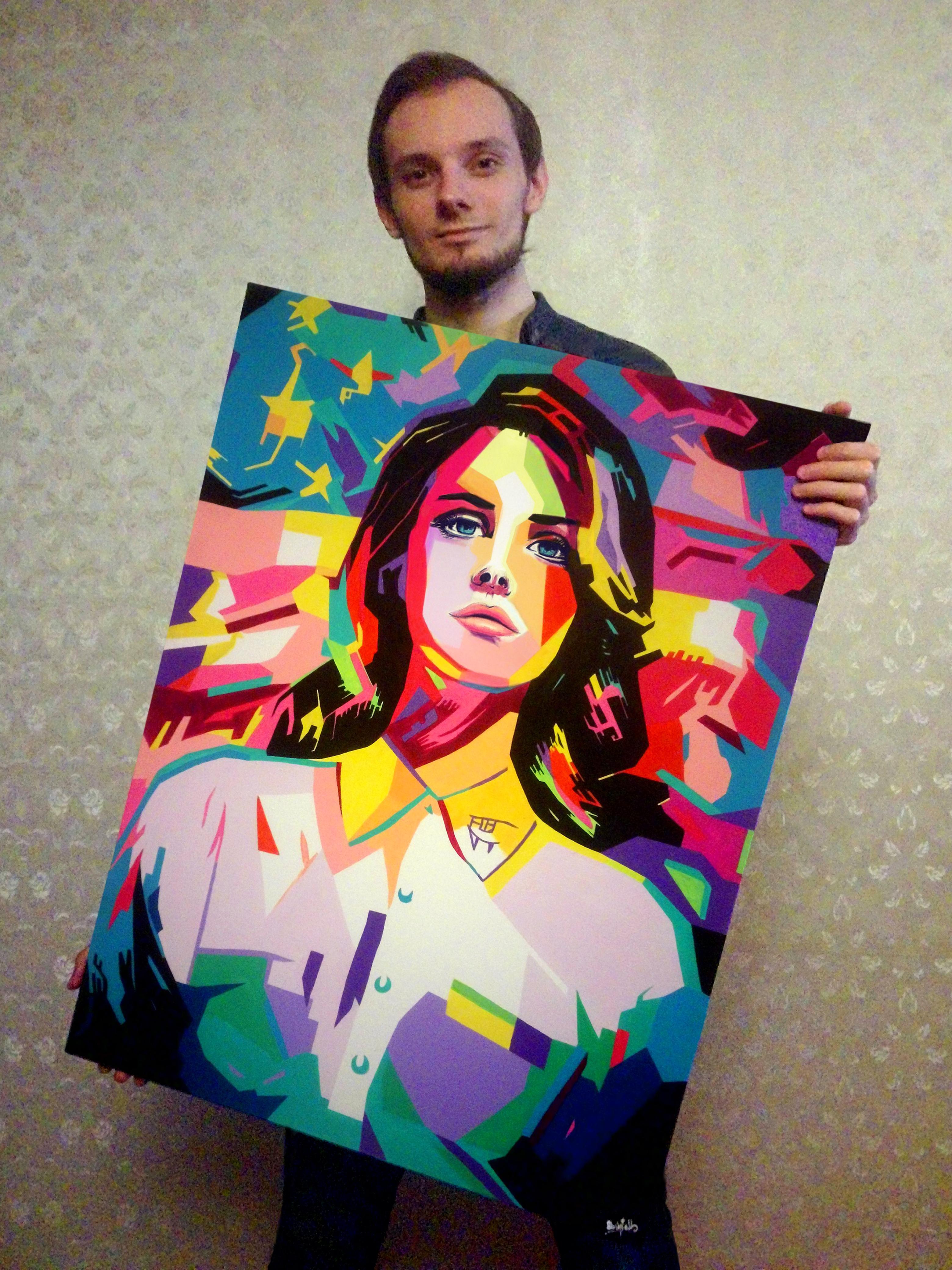 3120x4160 Lana Del Rey Handmade Painting By Me (60x80) Pics - Rey Painting