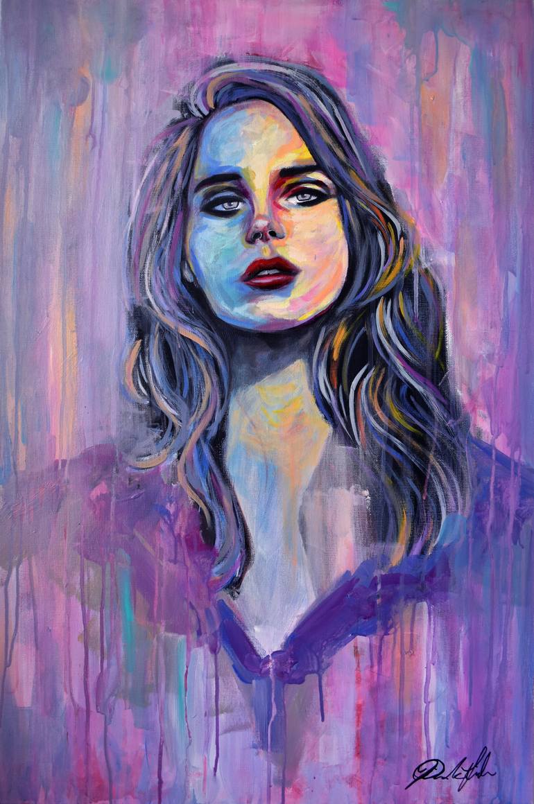 770x1160 Saatchi Art Lana Del Rey Painting By Ricardo Lisboa - Rey Painting
