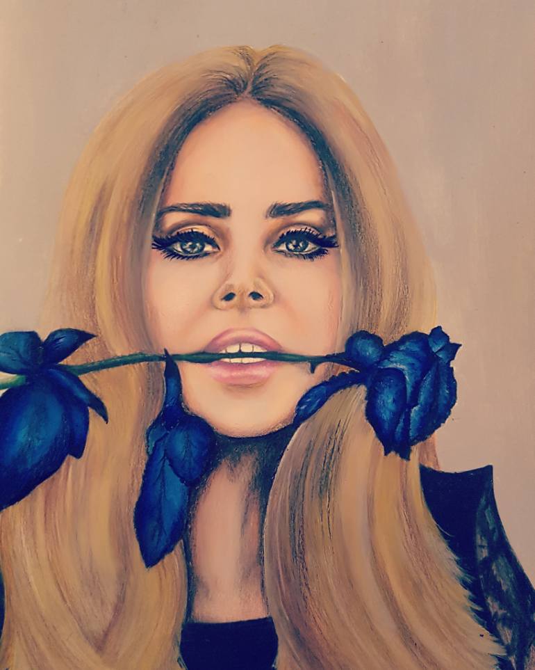 770x963 Saatchi Art Lana Del Rey Painting By Ana Agustina Drose - Rey Painting