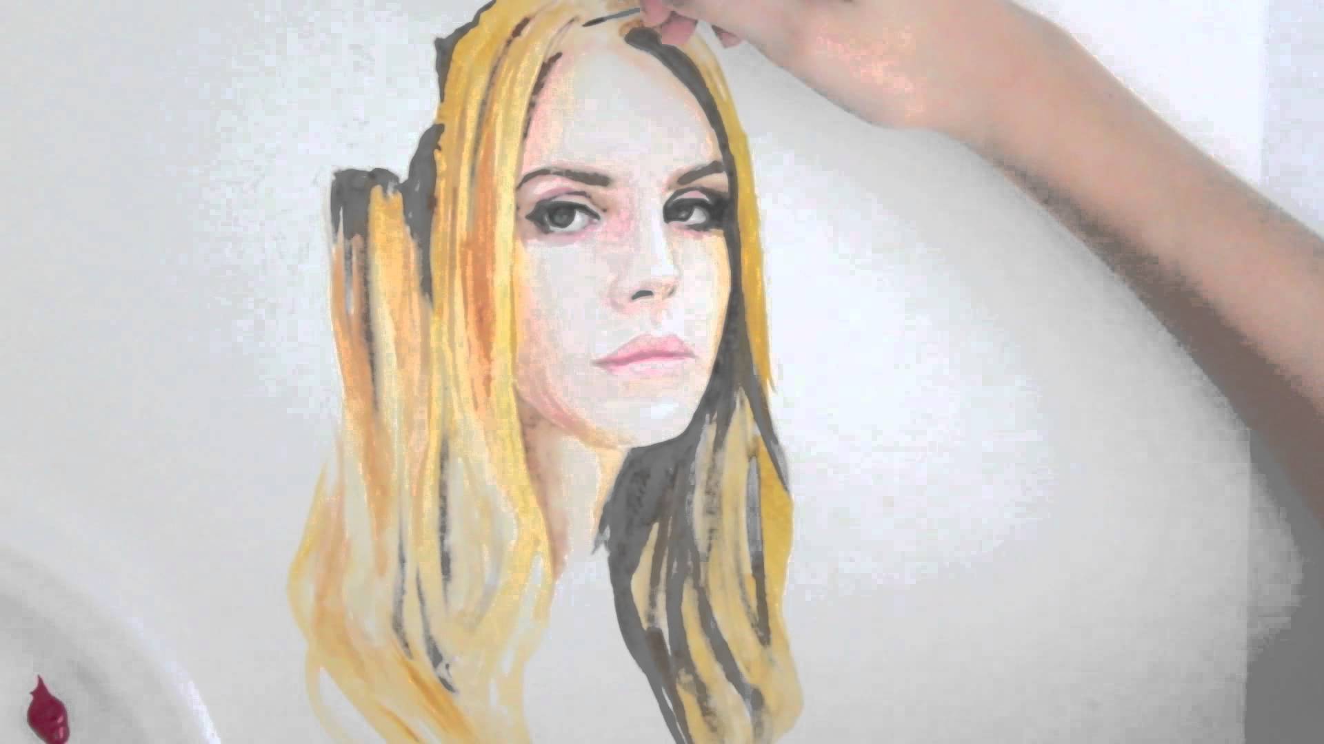 1920x1080 Speed Painting Lana Del Rey (Watercolor) - Rey Painting