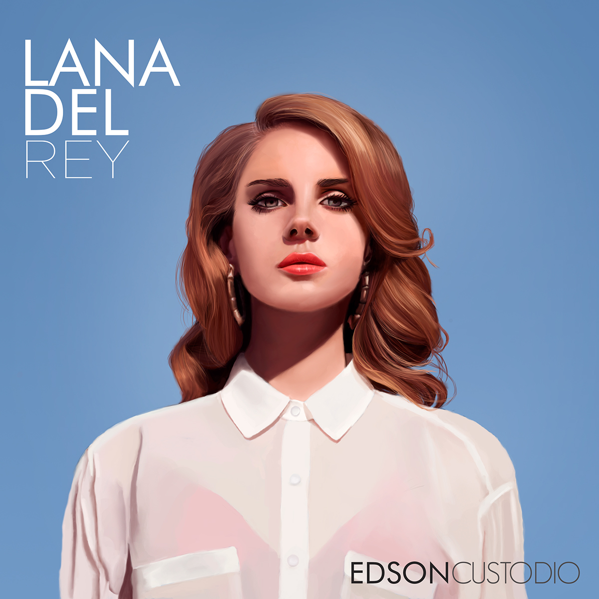 1200x1200 Lana Del Rey - Rey Painting