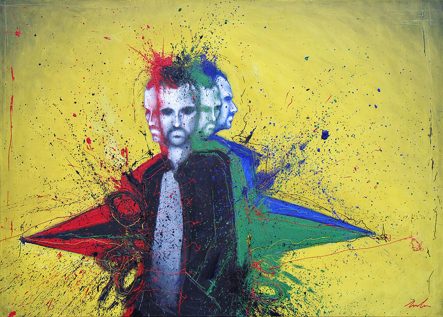900x643 Self Portrait Rgb Painting By Mirko Milicic - Rgb Painting