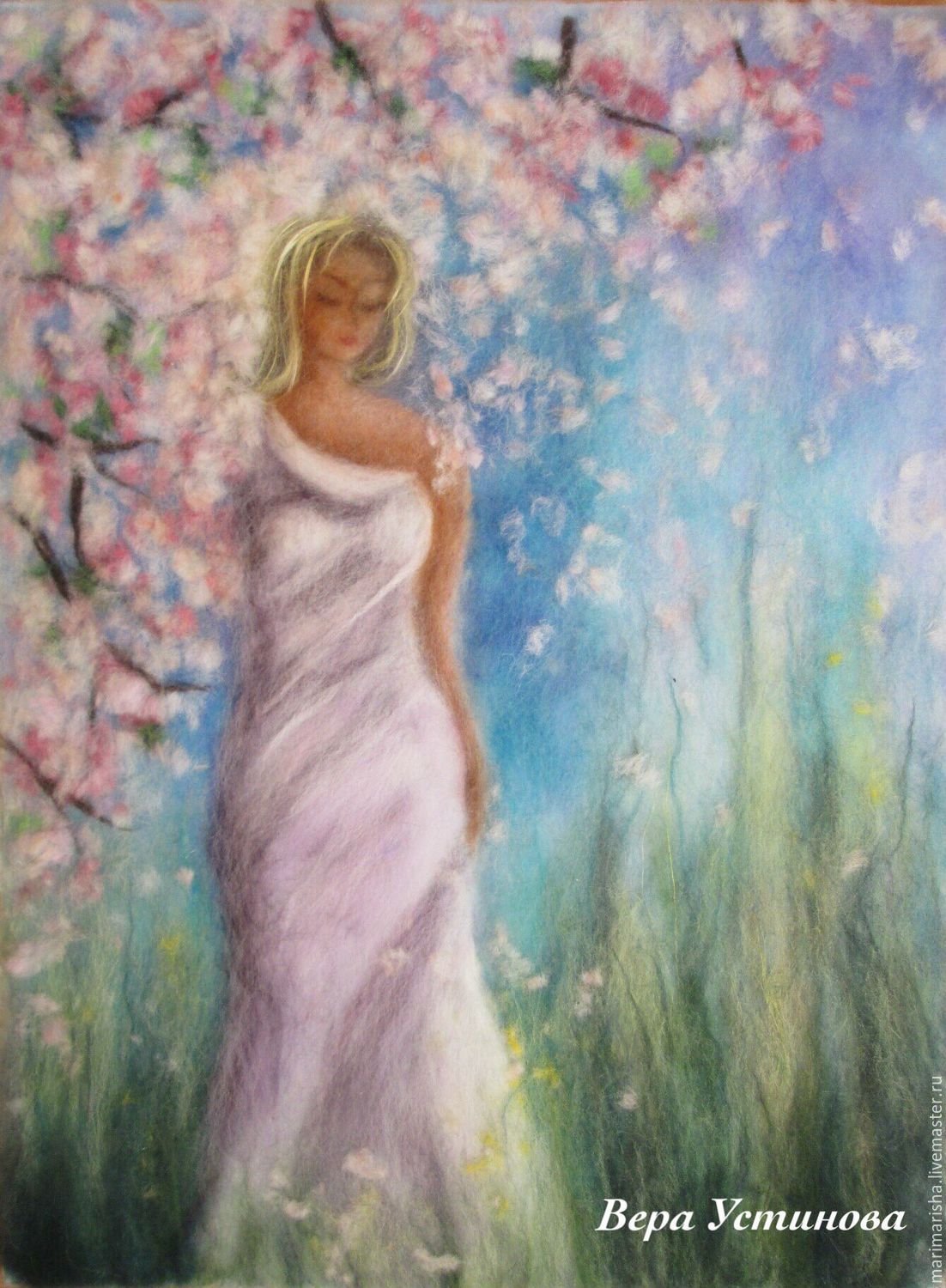 1102x1500 Video Course Painting Wool Spring Rhapsody Shopline - Rhapsody Painting