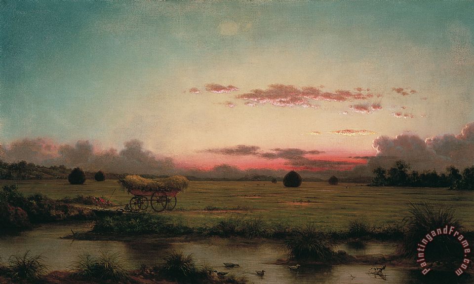 960x576 Martin Johnson Heade The Marshes - Rhode Island Painting
