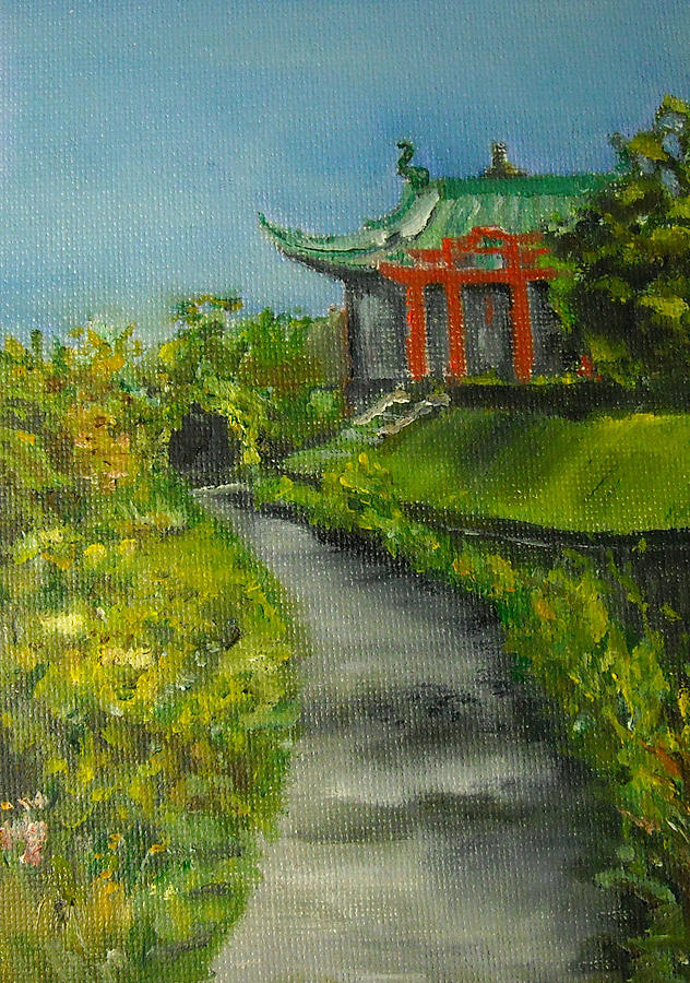 632x900 Newport Rhode Island Japanese Tea House At Marble House Newport - Rhode Island Painting