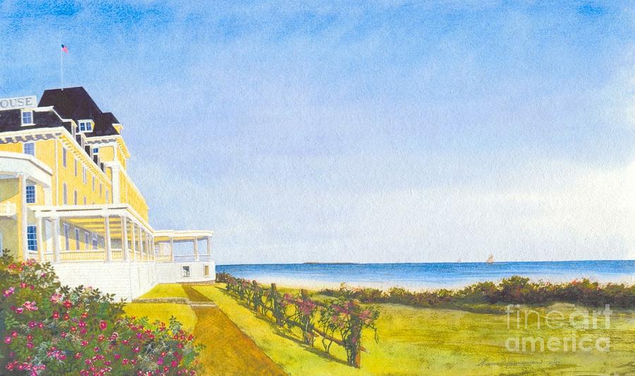 900x533 Ocean House Watch Hill Rhode Island Painting By Tom Jennerwein - Rhode Island Painting