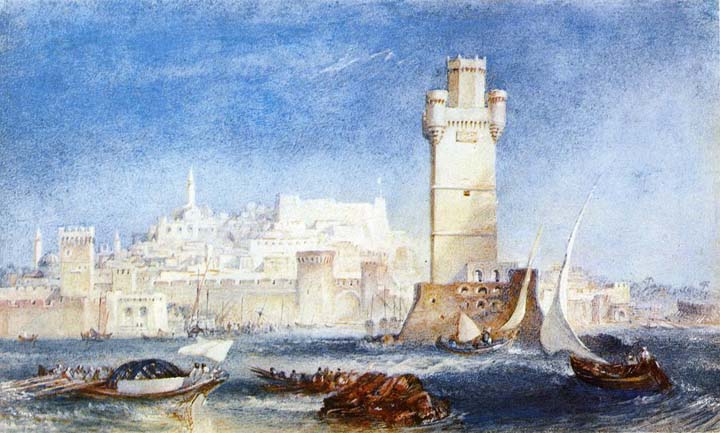 720x433 Jmw Turner - Rhodes Painting