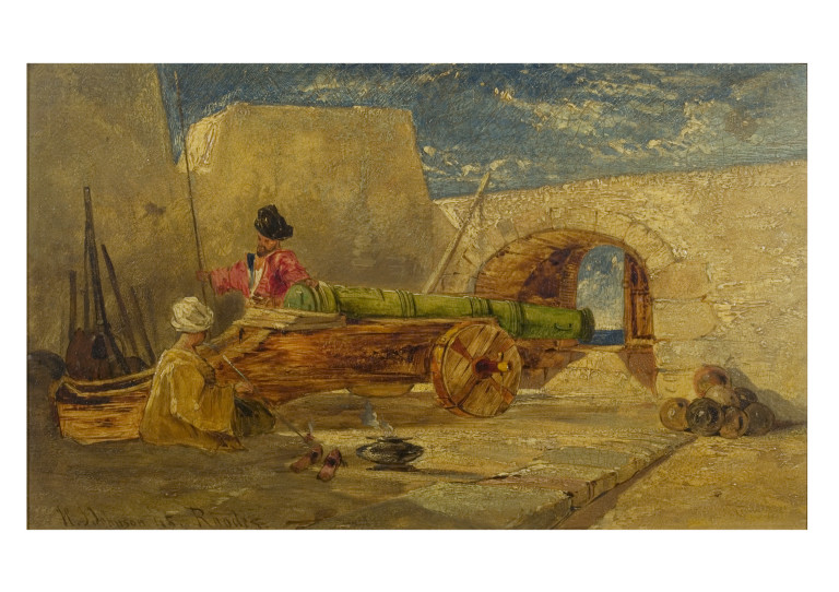 768x542 Memento Of The Knights Templar, Rhodes Johnson, Harry John Vampa - Rhodes Painting