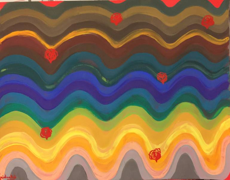 770x602 Saatchi Art Rhythm Painting By Krishnakali Roy - Rhythm Painting