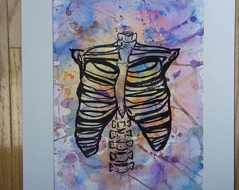340x270 Rib Cage Etsy - Rib Cage Painting