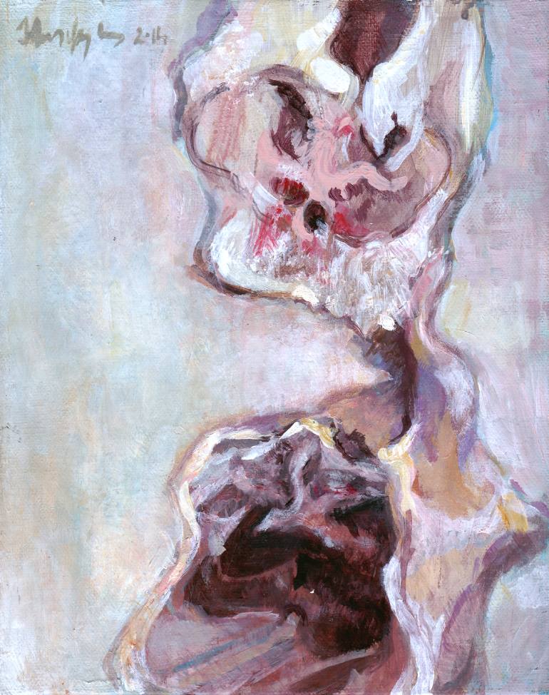 770x974 Saatchi Art Rib Cage Painting By Ilona Istvanffy - Rib Cage Painting