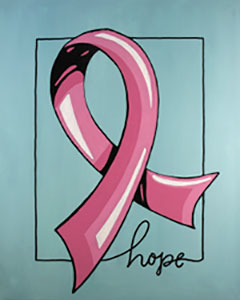 240x300 Social Artworking Ribbon Of Hope - Ribbon Painting