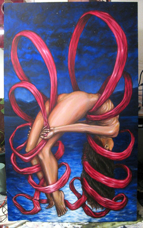 503x800 Ribbon Painting Andrew Long - Ribbon Painting