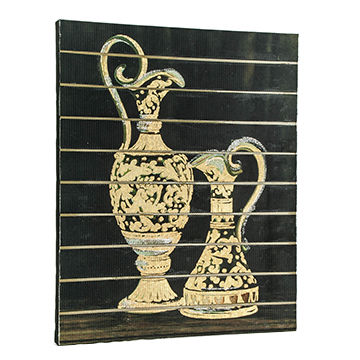 360x360 China New Style Ribbon Painting With Foil Special Gold Shining - Ribbon Painting