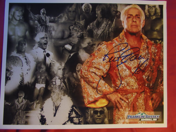 570x428 Ric Flair Signed Photo - Ric Flair Painting
