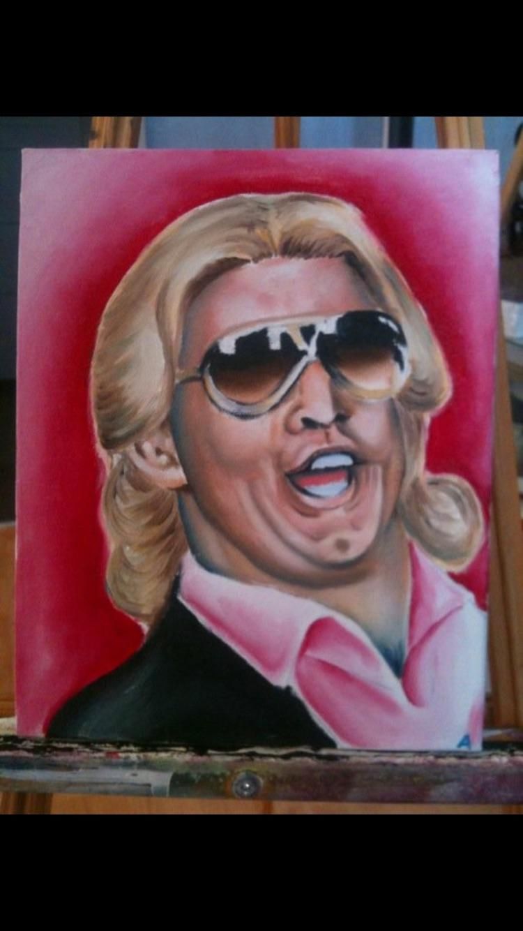 750x1334 Ric Flair Oil Paint 12x15 Art Ric Flair, Oil And Draw - Ric Flair Painting