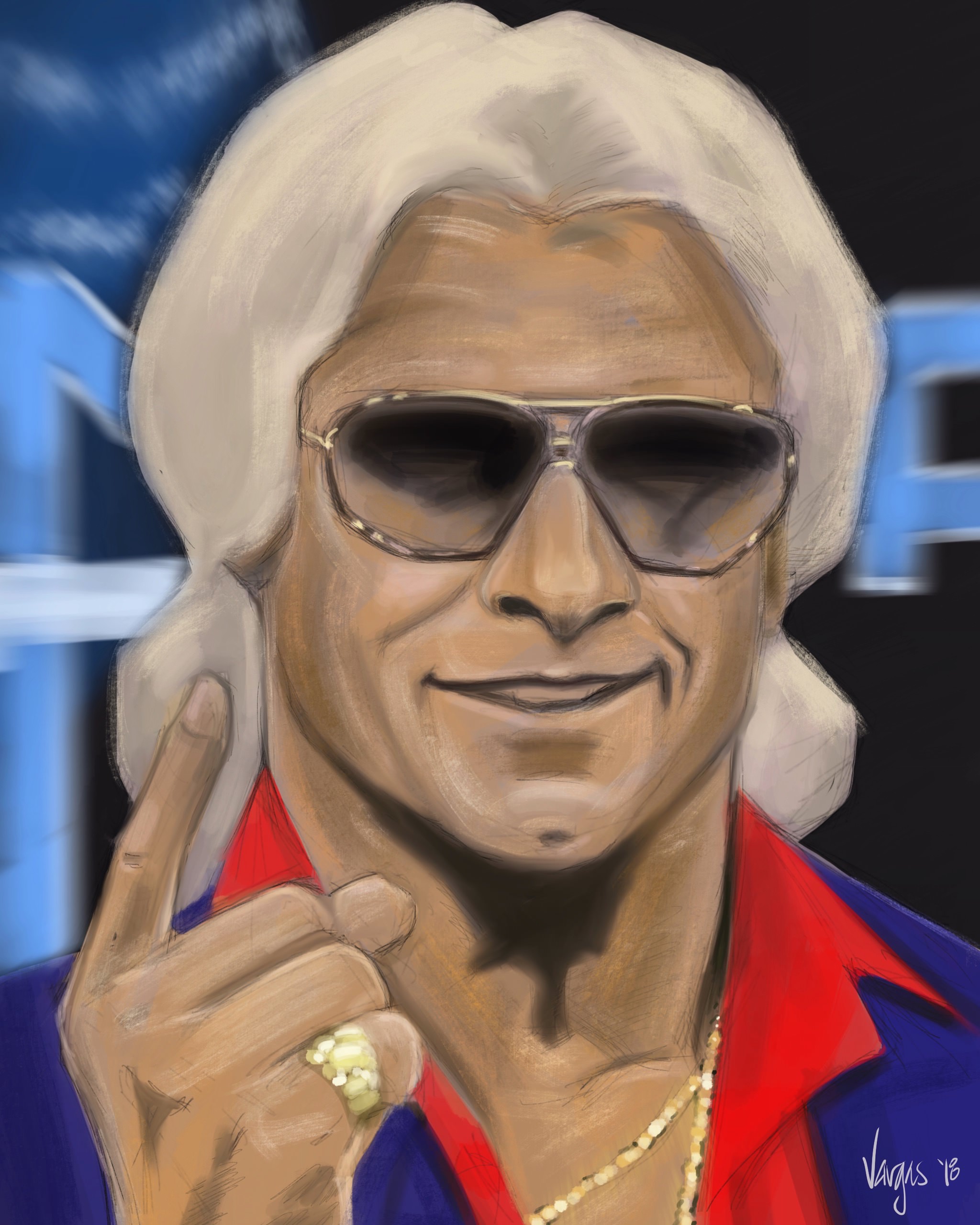 2048x2560 The Nature Boy, Ric Flair - Ric Flair Painting