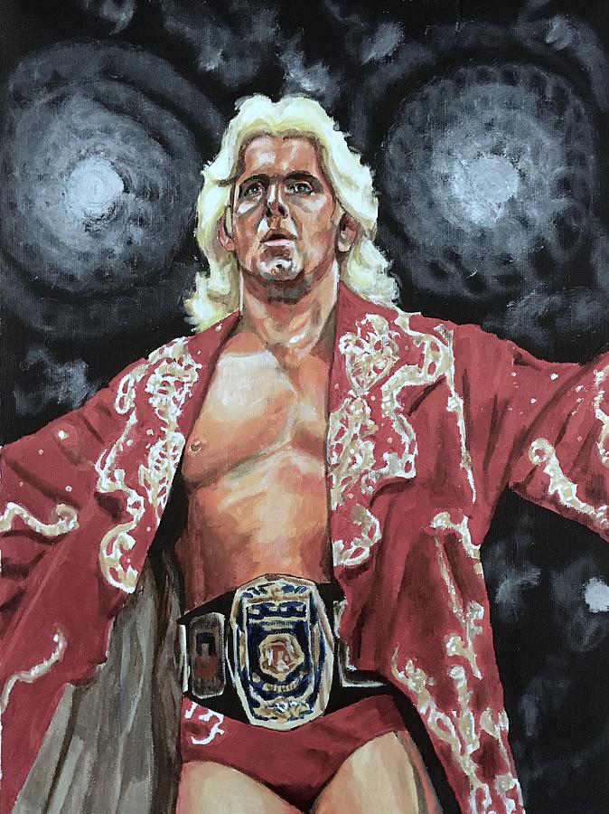 674x900 The Nature Boy Ric Flair Painting By Joel Tesch - Ric Flair Painting