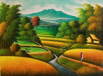 Rice Field Painting at PaintingValley.com | Explore collection of Rice ...