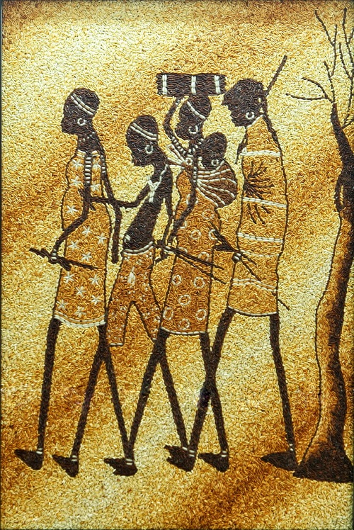 500x748 Rice Grain Painting By Ngoc Linh Art Studio, Ho Chi Minh City - Rice Grain Painting