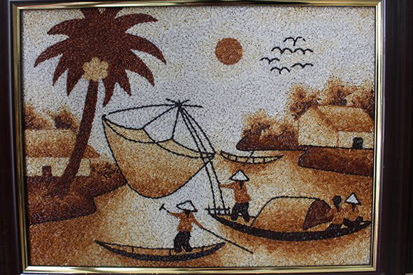 600x400 Fried Rice Paintings Reflect Vietnam's Soul - Rice Painting