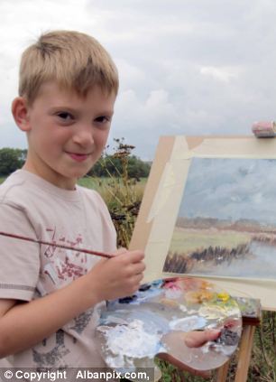 306x423 Art Genius Nine Year Old Painter Tipped For Greatness After - Rich Evans Baby Painting