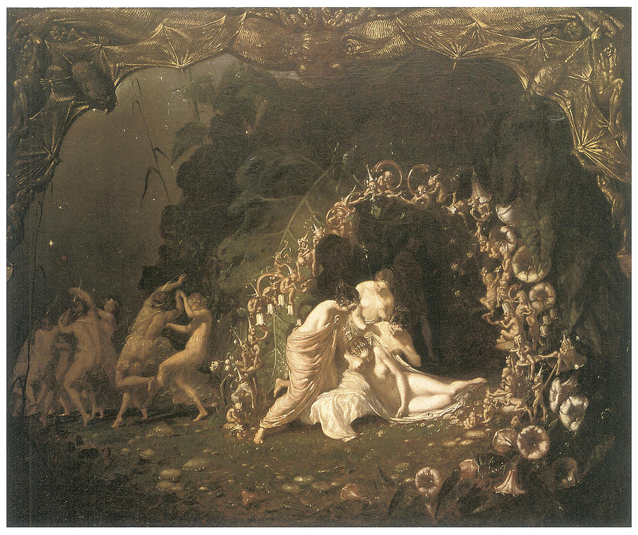 900x755 Titania Sleeping Painting By Richard Dadd - Richard Dadd Painting