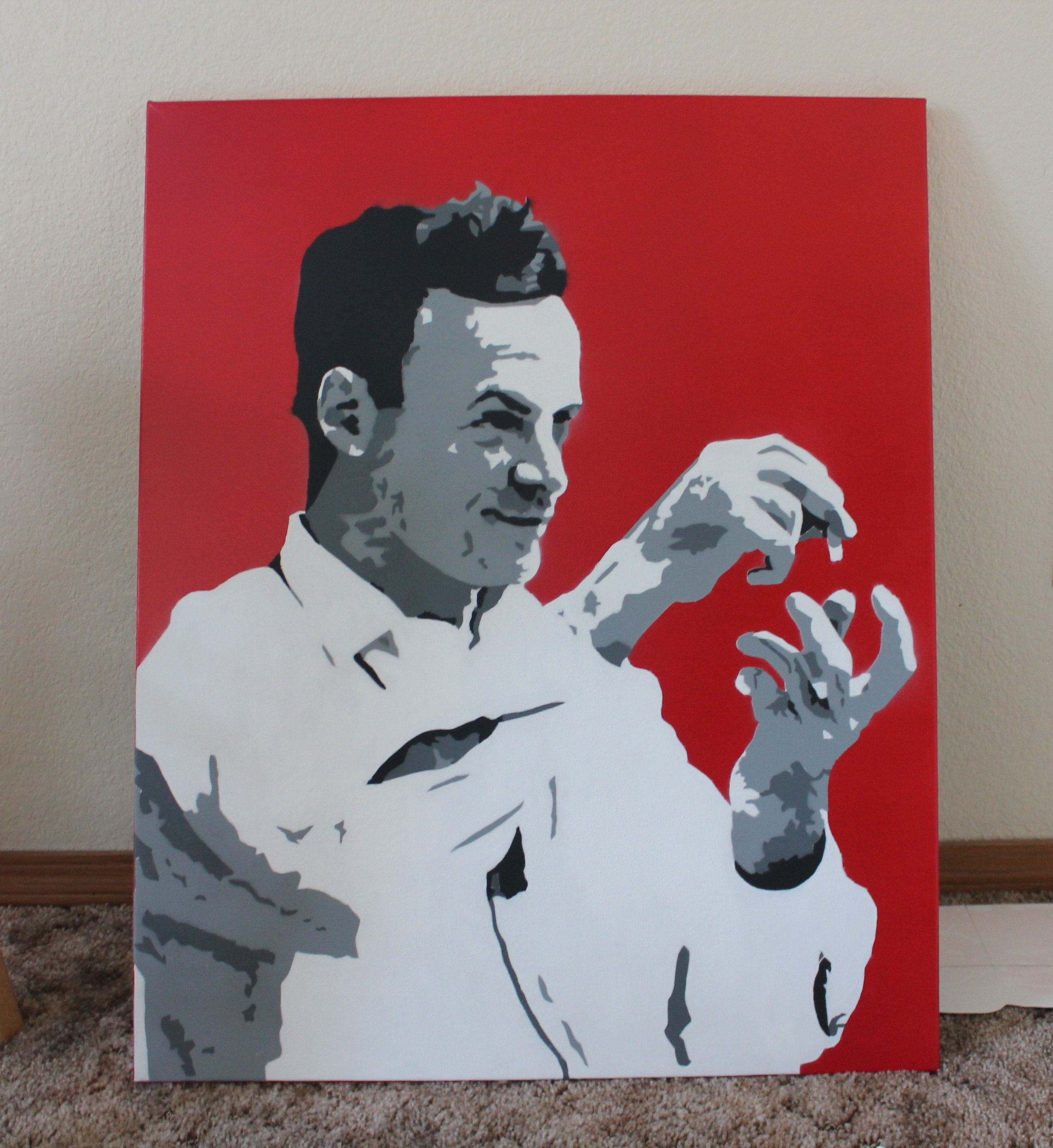 2610x2846 Richard Feynman Ryan Kopf - Richard Feynman Painting