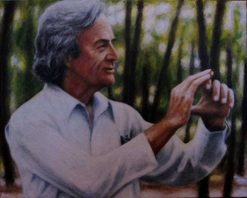 800x642 Richard Feynman By Orokekkoinen - Richard Feynman Painting