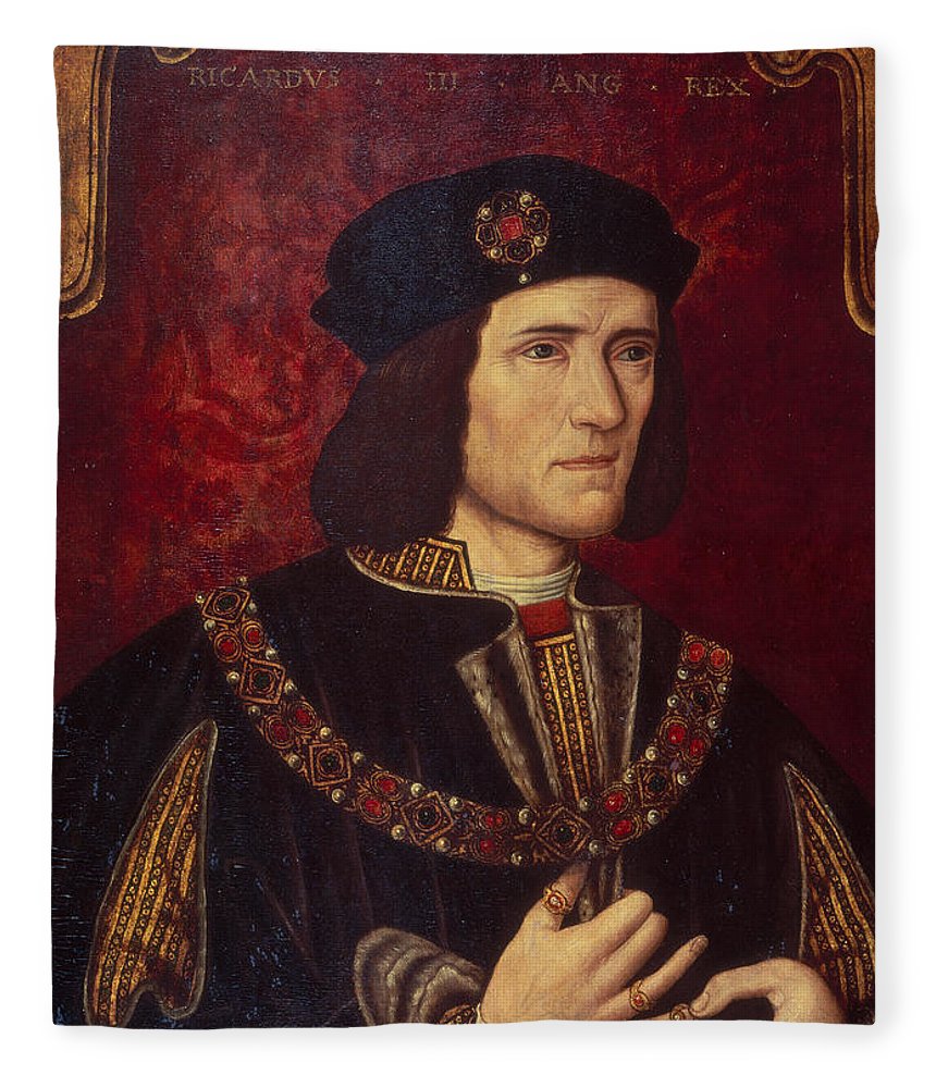 860x1000 Portrait Of King Richard Iii Fleece Blanket For Sale By English School - Richard Iii Painting