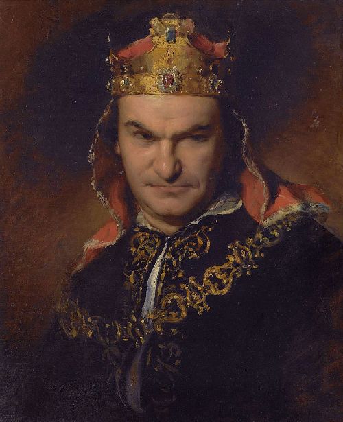 500x615 Bogumil Dawison As Richard Iii Painting Friedrich Von Amerling - Richard Iii Painting