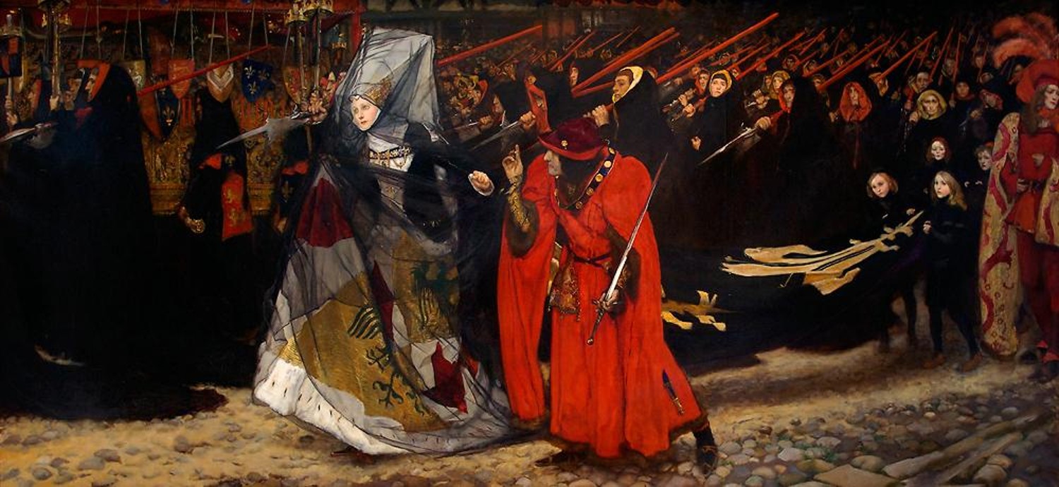 1500x690 Gurney Journey Richard Iii By E. A. Abbey - Richard Iii Painting