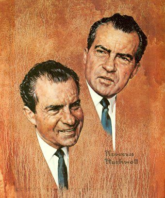 340x408 Norman Rockwell Best Paintings Ever Richard M Nixon 1968 Norman - Richard Nixon Painting