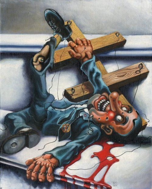 500x623 Original Painting Of Richard Nixon By Larry Todd. This Was - Richard Nixon Painting