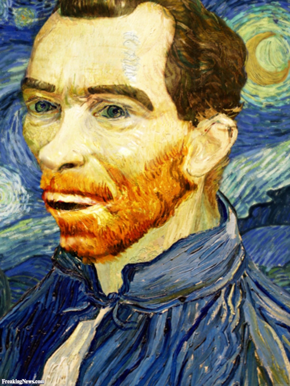 978x1300 Richard Nixon In Van Gogh Painting Pictures - Richard Nixon Painting