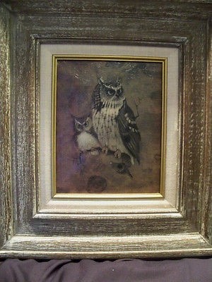 300x400 Richard Hinger - Richard Screech Owl Painting