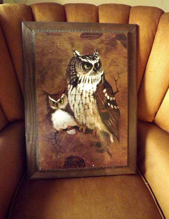 570x739 Pretty Sure This Was Hanging In The Hallway In My Childhood Home - Richard Screech Owl Painting