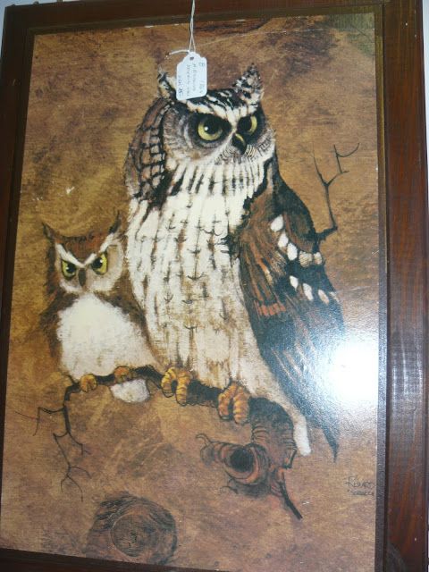 480x640 Richard Hinger Screech Owls, Owl, Artwork, Gorgeous Art, Framed - Richard Screech Painting