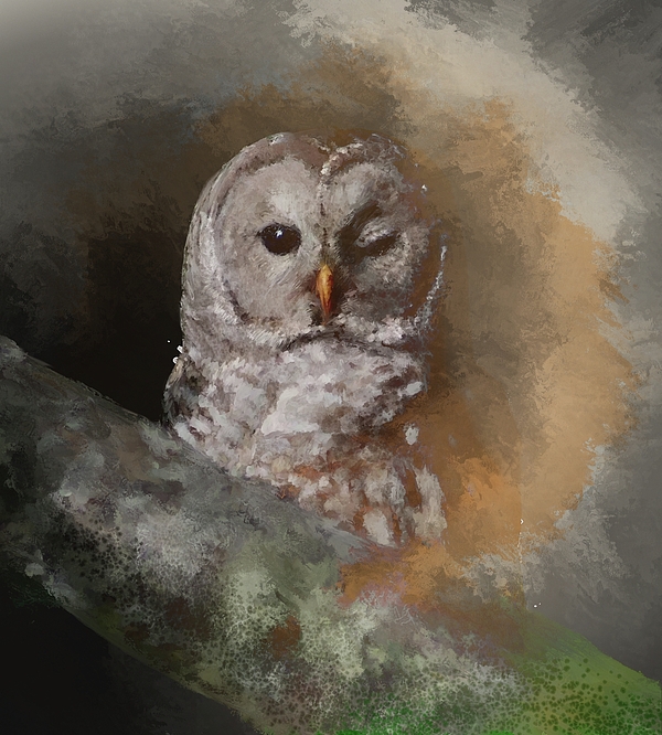 600x666 Richard Okun - Richard Screech Painting