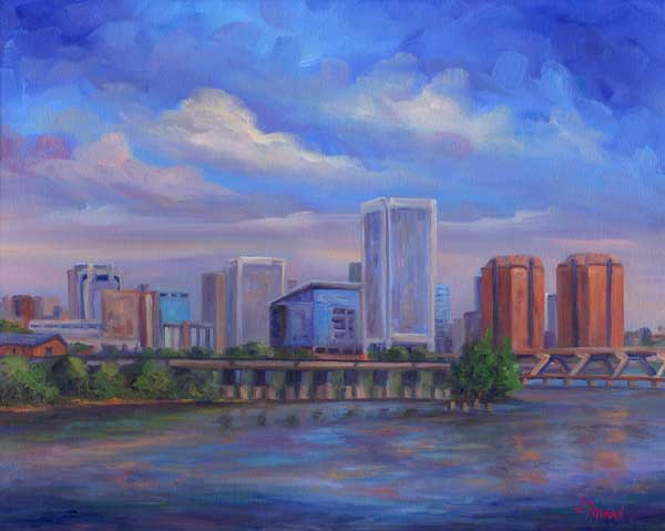 600x479 Richmond Skyline Painting - Richmond Painting