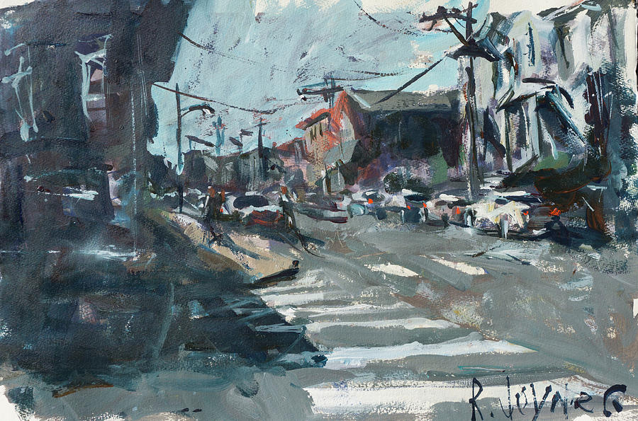 900x595 Richmond Virginia Cityscape Painting Painting By Robert Joyner - Richmond Painting