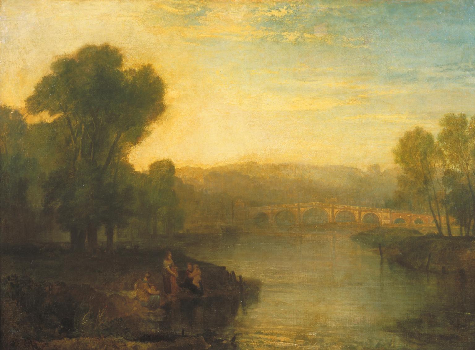 1536x1131 View Of Richmond Hill And Bridge', Joseph Mallord William Turner - Richmond Painting