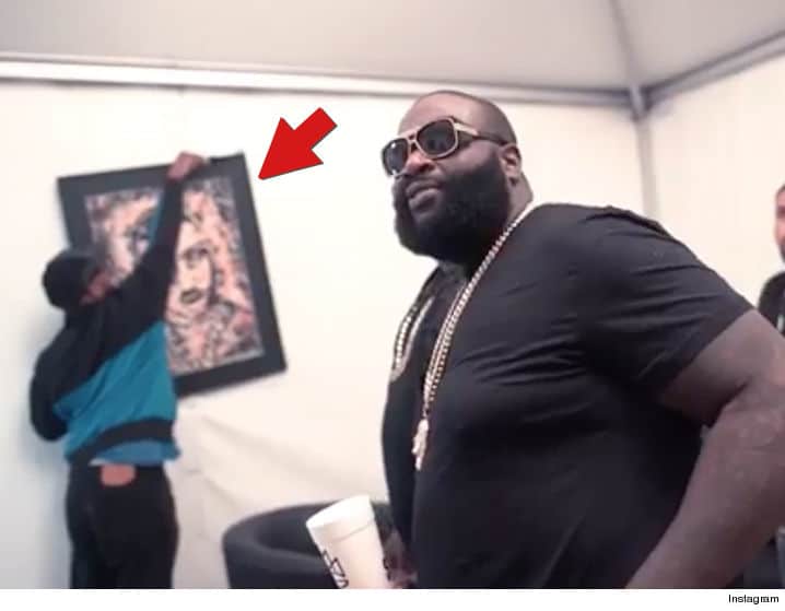 718x559 Rick Ross Accused Of Jacking Paintings Da Boss Calls Bs - Rick Ross Painting