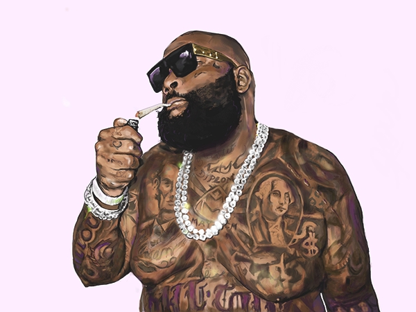 600x450 Rick Ross Painting On Behance - Rick Ross Painting