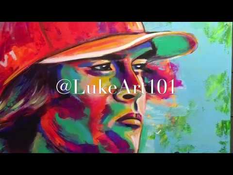 480x360 Rickie Fowler ~~time Lapse Painting - Rickie Fowler Painting